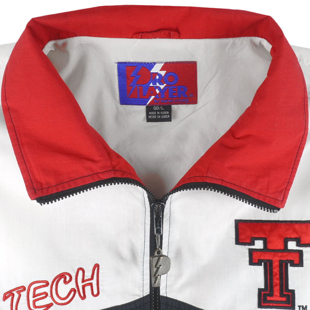 NCAA (Pro Player) - Texas Tech Embroidered Jacket 1990s Large Vintage Retro Football College