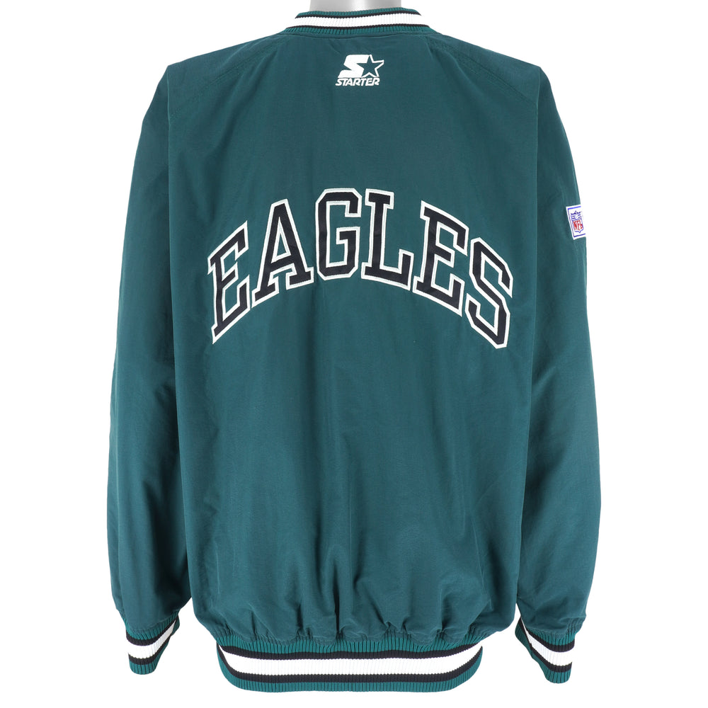 Starter (Pro Line) - Philadelphia Eagles Pullover Windbreaker 1990s Large Vintage Retro Football