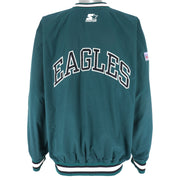 Starter (Pro Line) - Philadelphia Eagles Pullover Windbreaker 1990s Large Vintage Retro Football