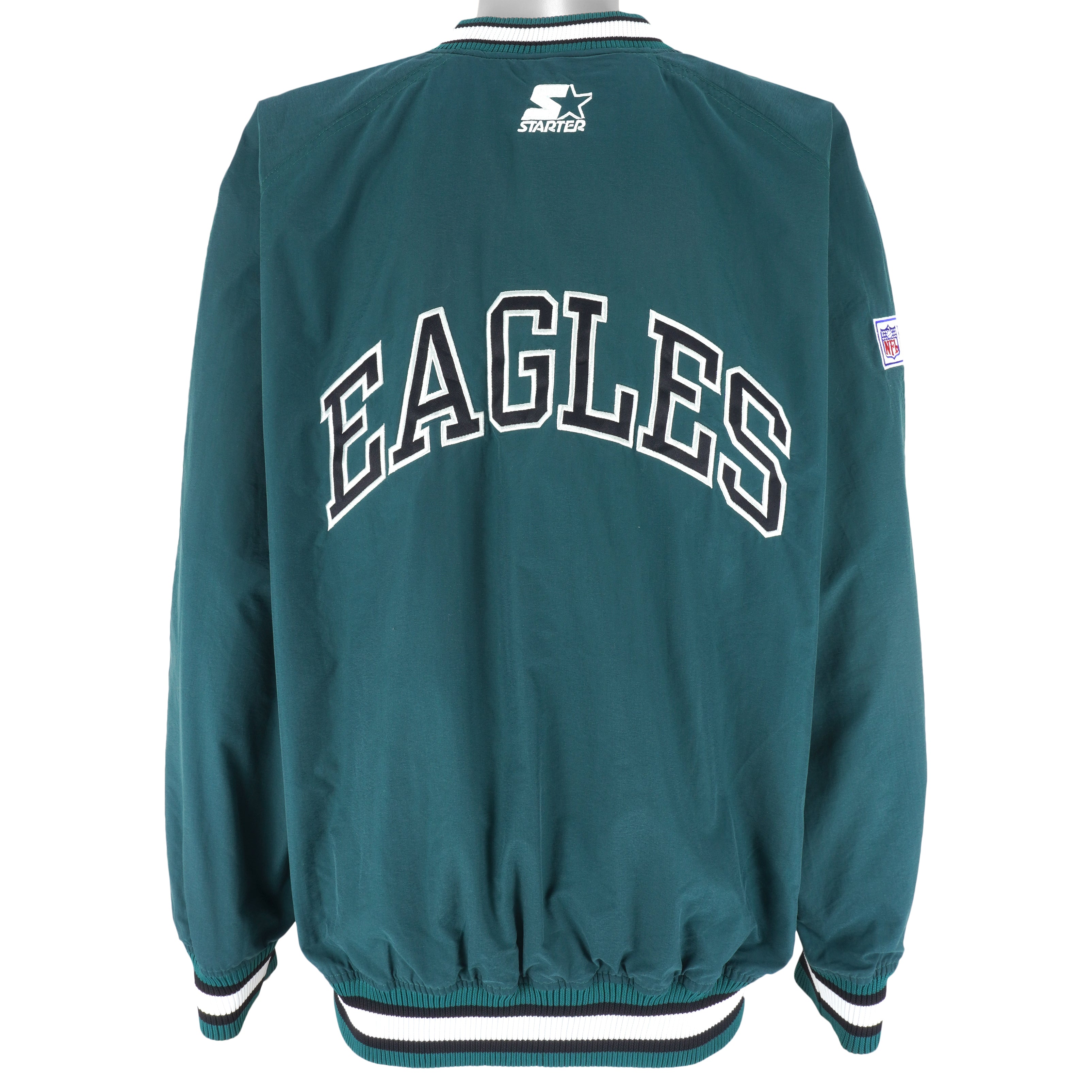 Starter (Pro Line) - Philadelphia Eagles Pullover Windbreaker 1990s Large Vintage Retro Football