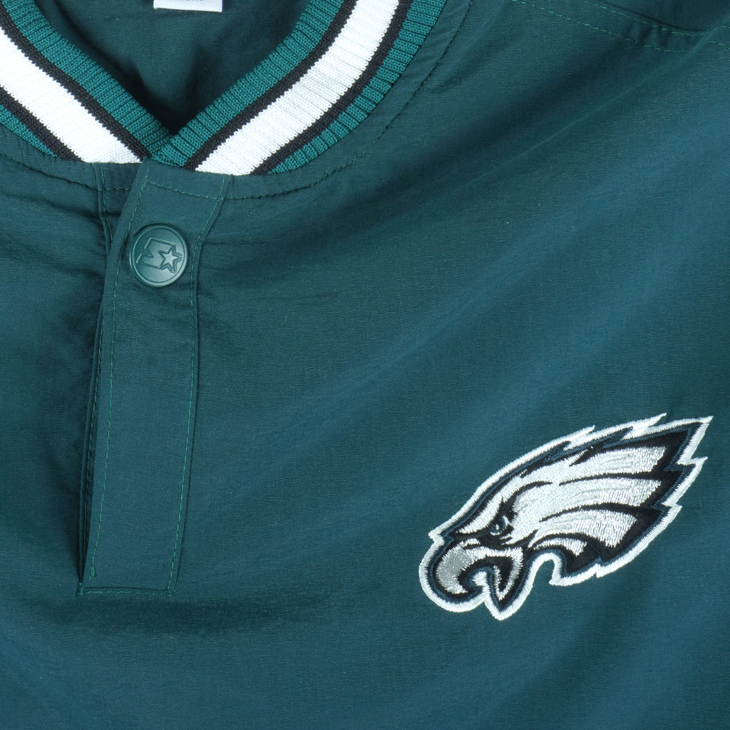 Starter (Pro Line) - Philadelphia Eagles Pullover Windbreaker 1990s Large Vintage Retro Football