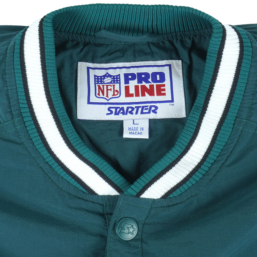Starter (Pro Line) - Philadelphia Eagles Pullover Windbreaker 1990s Large Vintage Retro Football