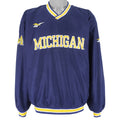Reebok - Michigan Wolverines Pullover Windbreaker 1990s X-Large Vintage Retro College