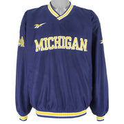 Reebok - Michigan Wolverines Pullover Windbreaker 1990s X-Large Vintage Retro College