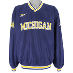 Reebok - Michigan Wolverines Pullover Windbreaker 1990s X-Large