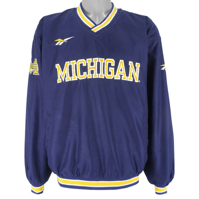 Reebok - Michigan Wolverines Pullover Windbreaker 1990s X-Large