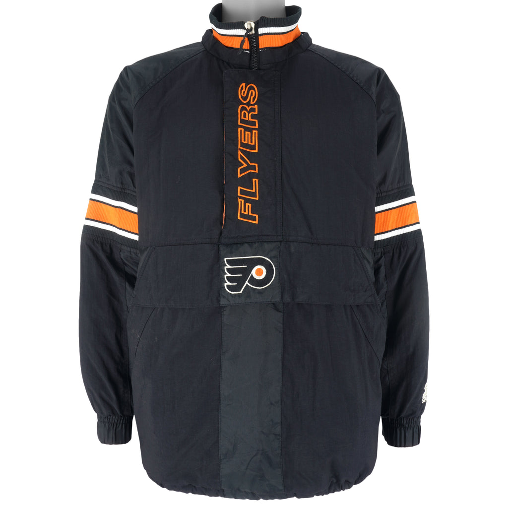 Starter - Philadelphia Flyers Embroidered Pullover Jacket 1990s Large Vintage Retro Hockey