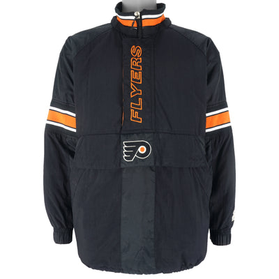 Starter - Philadelphia Flyers Embroidered Pullover Jacket 1990s Large