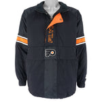 Starter - Philadelphia Flyers Embroidered Pullover Jacket 1990s Large Vintage Retro Hockey