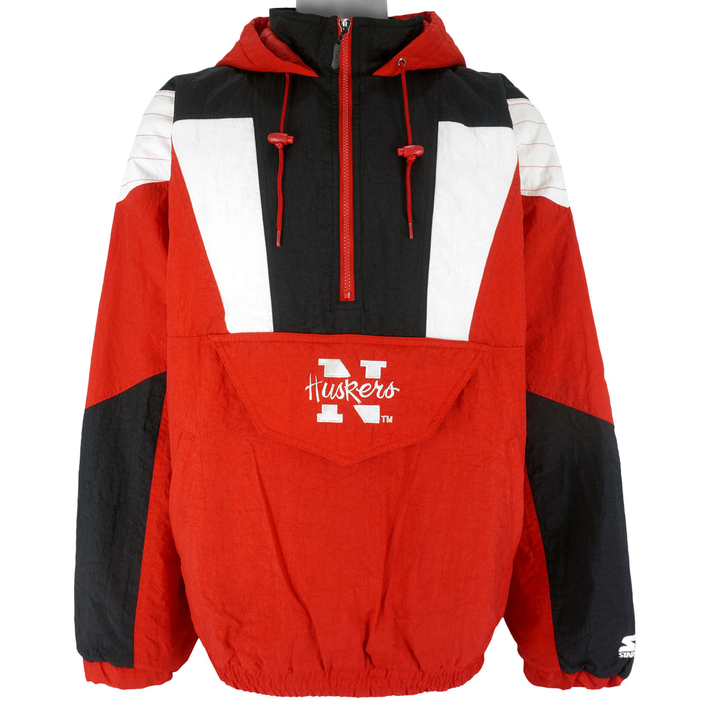 Starter (NCAA) - Nebraska Huskers Embroidered Puffer Jacket 1990s X-Large Vintage Retro College