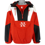 Starter (NCAA) - Nebraska Huskers Embroidered Puffer Jacket 1990s X-Large