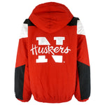 Starter (NCAA) - Nebraska Huskers Embroidered Puffer Jacket 1990s X-Large Vintage Retro College