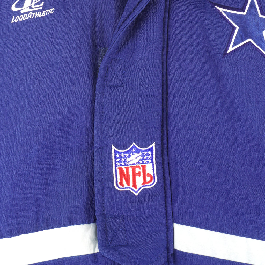 NFL (Pro Line) - Dallas Cowboys Embroidered Puffer Jacket 1990s XX-Large Vintage Retro Football