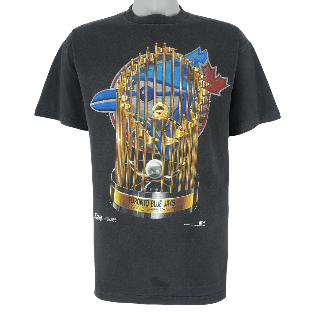 MLB (Salem) - Toronto Blue Jays World Series T-Shirt 1992 Large Vintage Retro Baseball