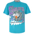 NBA (Trench) - Charlotte Hornets Basketball T-Shirt 1990s Large Vintage Retro Basketball