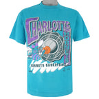 NBA (Trench) - Charlotte Hornets Basketball T-Shirt 1990s Large Vintage Retro Basketball