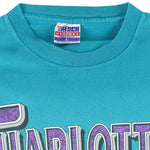 NBA (Trench) - Charlotte Hornets Basketball T-Shirt 1990s Large Vintage Retro Basketball
