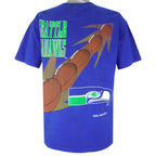 NFL (Competitor) - Seattle Seahawks Single Stitch T-Shirt 1994 Large Vintage Retro Football