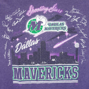 NBA (Super Shirts) - Dallas Mavericks Shooting Stars Autographed T-Shirt 1990s Large Vintage Retro Basketball