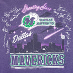 NBA (Super Shirts) - Dallas Mavericks Shooting Stars Autographed T-Shirt 1990s Large Vintage Retro Basketball