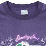 NBA (Super Shirts) - Dallas Mavericks Shooting Stars Autographed T-Shirt 1990s Large Vintage Retro Basketball