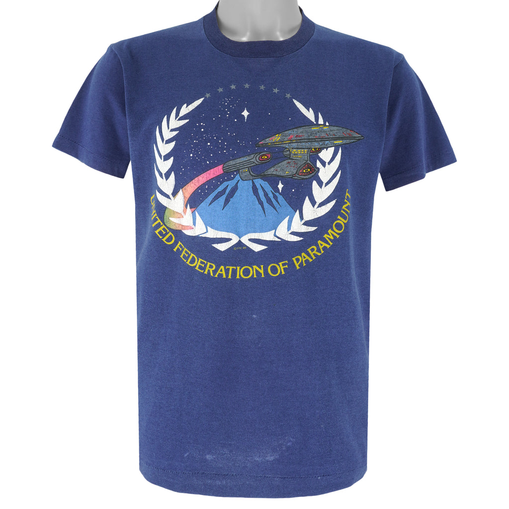 Vintage (Hanes) - United Federation Of Paramount T-Shirt 1990s Medium Vintage Retro
