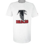 NFL (Nutmeg) - Atlanta Falcons Embroidered T-Shirt 1990s X-Large Vintage Retro Football