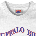 NFL (Nutmeg) - Buffalo Bills Team Info Single Stitch T-Shirt 1990s X-Large Vintage Retro Football