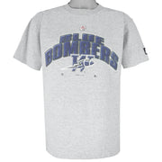 Starter (CFL) - Winnipeg Blue Bombers Football Single Stitch T-Shirt 1999 Medium Vintage Retro Football