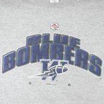 Starter (CFL) - Winnipeg Blue Bombers Football Single Stitch T-Shirt 1999 Medium Vintage Retro Football