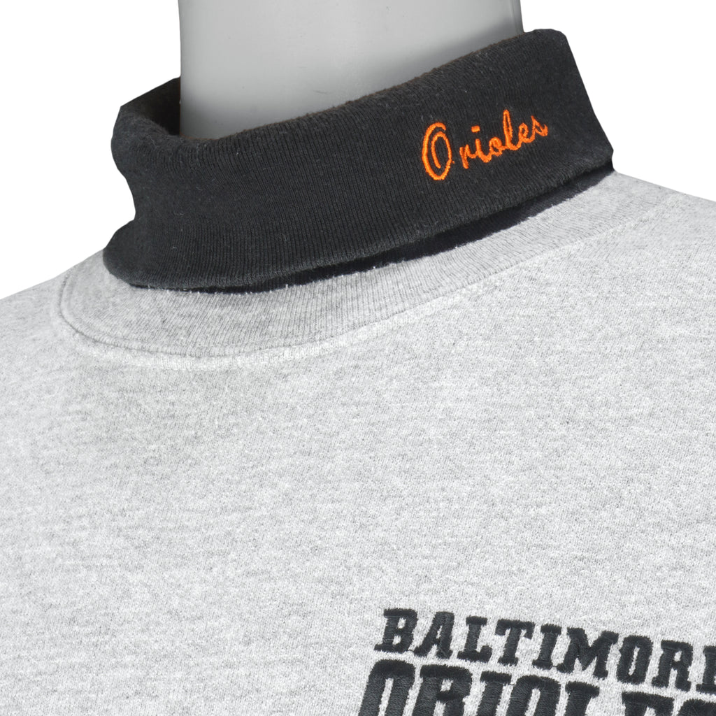 MLB (Majestic) - Baltimore Orioles Turtleneck Sweatshirt 1990s X-Large Vintage Retro Baseball