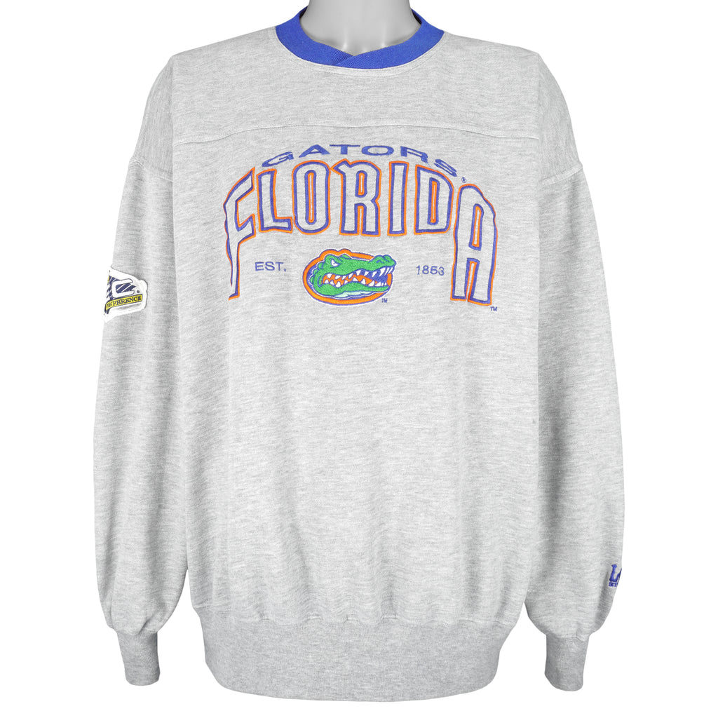 NCAA (Lee) - Florida Gators Embroidered Crew Neck Sweatshirt 1990s X-Large Vintage Retro College