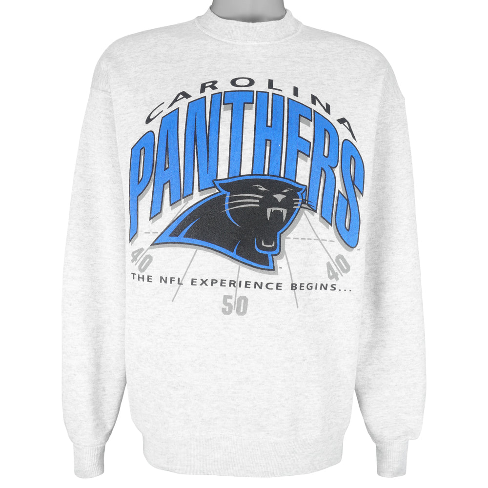 NFL (Hanes) - Carolina Panthers Crew Neck Sweatshirt 1990s X-Large Vintage Retro Football