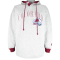 Starter - Colorado Avalanche Hooded Sweatshirt 1990s Large Vintage Retro Hockey