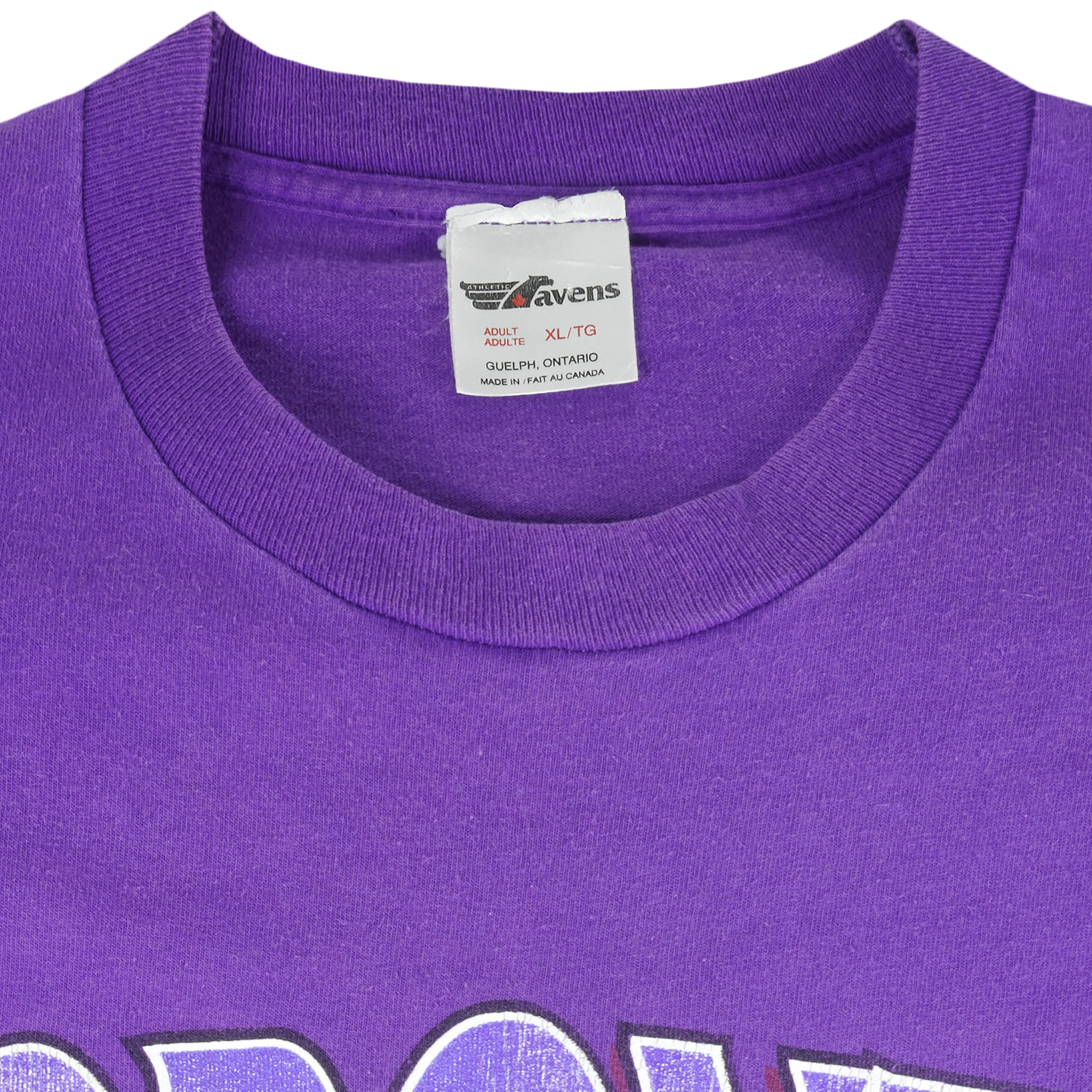 NBA (Ravens Athletic) - Toronto Raptors Single Stitch T-Shirt 1994 X-Large Vintage Retro Basketball