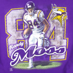 NFL (Pro Player) - Minnesota Vikings Randy Moss No. 84 T-Shirt 1990s X-Large Vintage Retro Football