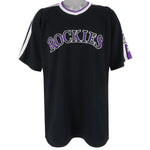 Starter - Colorado Rockies Big Logo Embroidered T-Shirt 1990s X-Large