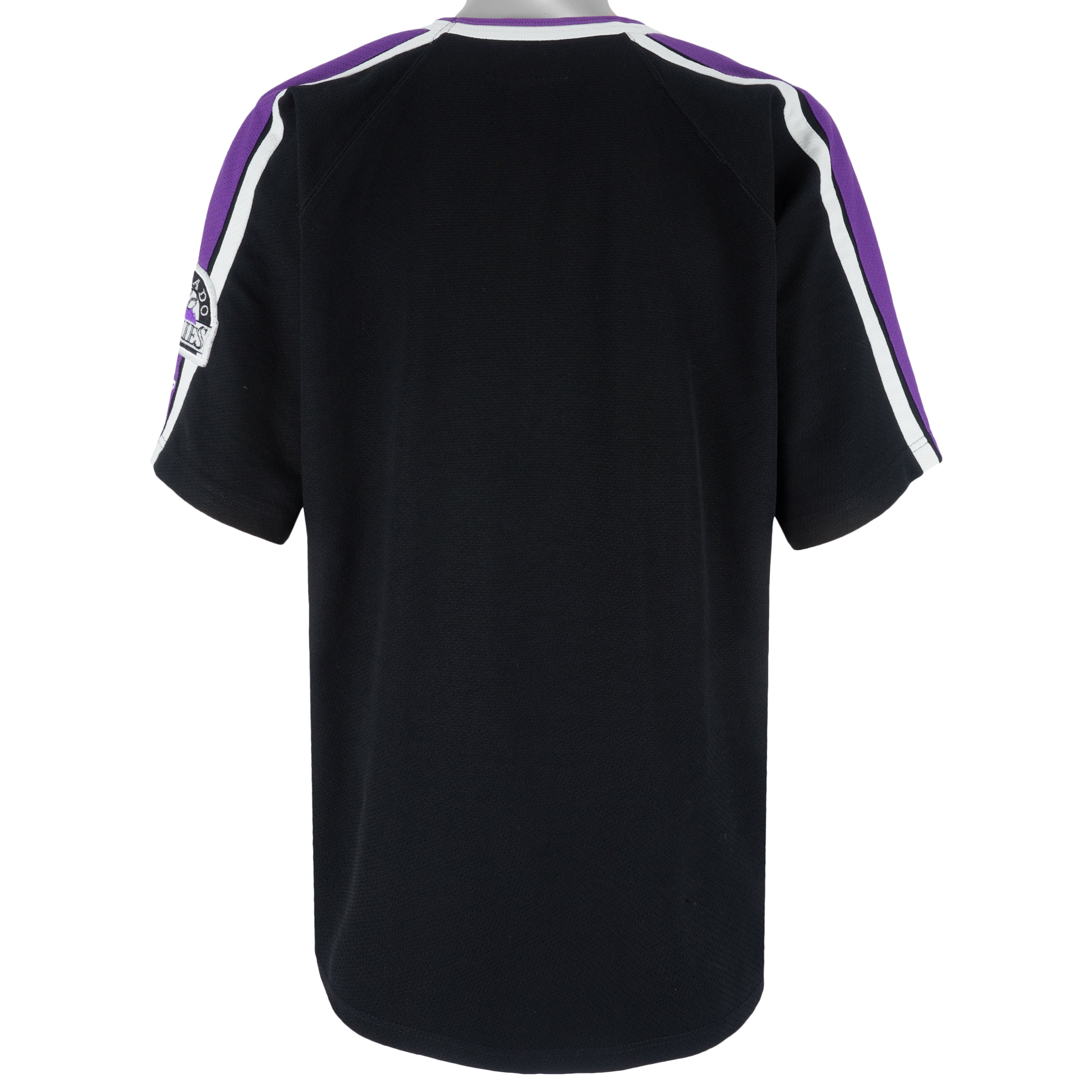 Starter - Colorado Rockies Big Logo Embroidered T-Shirt 1990s Large Vintage Retro Baseball