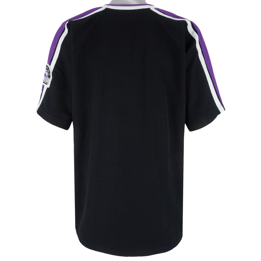 Starter - Colorado Rockies Big Logo Embroidered T-Shirt 1990s Large Vintage Retro Baseball