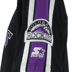 Starter - Colorado Rockies Big Logo Embroidered T-Shirt 1990s Large Vintage Retro Baseball