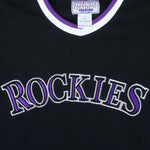 Starter - Colorado Rockies Big Logo Embroidered T-Shirt 1990s Large Vintage Retro Baseball