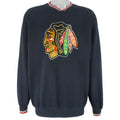 Starter - Chicago Blackhawks Crew Neck Sweatshirt 1990s Large Vintage Retro Hockey