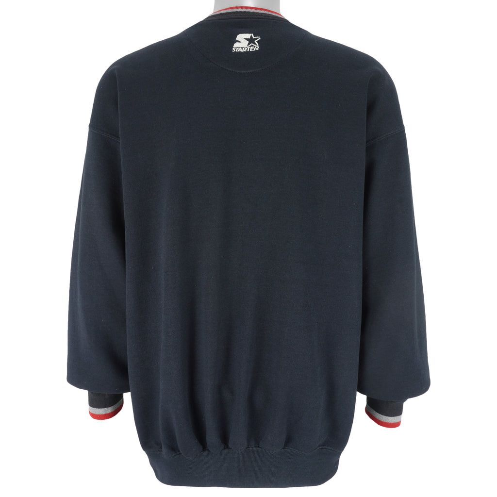 Starter - Chicago Blackhawks Crew Neck Sweatshirt 1990s Large Vintage Retro Hockey