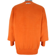 NFL (Logo 7) - Cleveland Browns Embroidered Crew Neck Sweatshirt 1990s Large