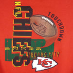 NFL - Kansas City Chiefs Touchdown Crew Neck Sweatshirt 1990s Medium Vintage Retro Football