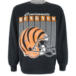 NFL (Team Rated) - Cincinnati Bengals Helmet Crew Neck Sweatshirt 1990s Large