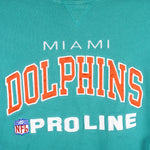 Champions - Miami Dolphins Embroidered Sweatshirt 1990s XX-Large