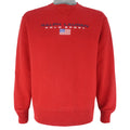 Ralph Lauren (Polo) - Red Polo Jeans Co. Craw Neck Sweatshirt 1990s Medium Vintage Retro