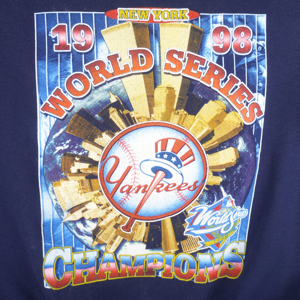 MLB - New York Yankees World Series Champs Sweatshirt 1998 X-Large Vintage Retro Baseball