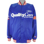 NASCAR (Chase) - Blue Quality Care Ford Racing Jacket 1990s X-Large Vintage Retro
